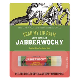 Read My Lips Lip Balm - Full Text of The Jabberwocky Under the Label, Eucalyptus Mint Flavor - Cruelty-Free and Made in the USA from Natural and Imported Ingredients