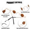 JUFORHQC Retro Glasses Out-of-The-Ordinary Sunglasses with Extremely Small Lenses Unisex