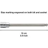 Focus tool 3/8"Drive Extra Long Ball-End Hex Bit Socket Set,