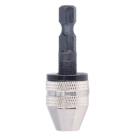 Electric Grinder Drill Chuck, Mini Drill, Keyless Chuck Conversion Adapter, 1/4" Hex Shank, Convert Cordless Screwdrivers