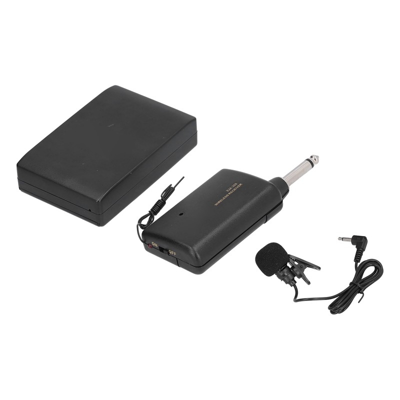 KM 208 Wireless FM Transmitter Receiver Bluetooth Lapel Clip On
