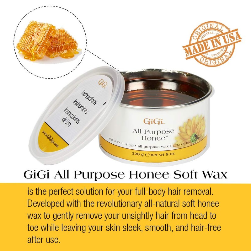 GiGi All Purpose Honee Wax - Hair Removal Wax for