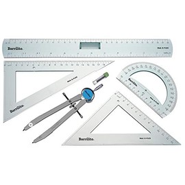 Barrilito G-FLEX Juego de Geometría de Precisión, 5 Piezas
