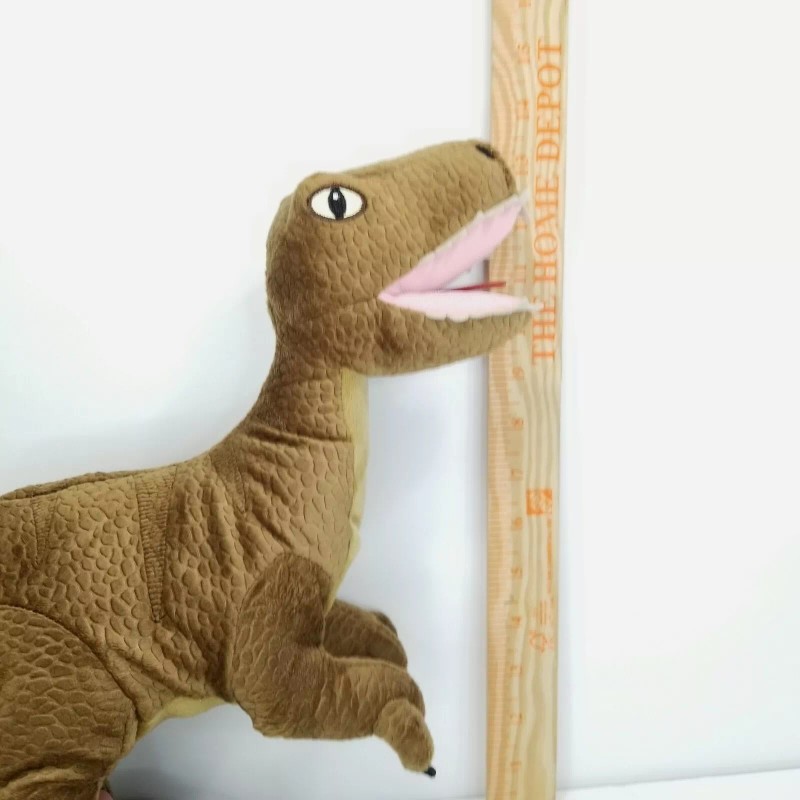 IKEA Velociraptor Dinosaur Soft Brown Plush Stuffed Animal 14" Raptor