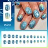 FIEONCIY Press on Nails Square Short Length Glossy Full Cover