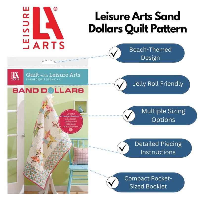 Leisure Arts Sand Dollars Quilting Pattern