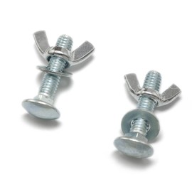 Pro Bamboo Kitchen 10pcs Carriage Bolts Wing Nuts Wing Screw 5/16-18x1-1/2" with Washers Lightweight and Portable for Fasteners