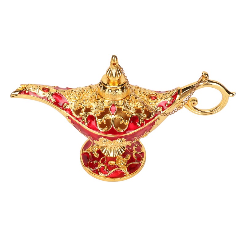 Magic Genie Lamp Exquisite Colorfast Eye Catching Alloy Embossed Pattern