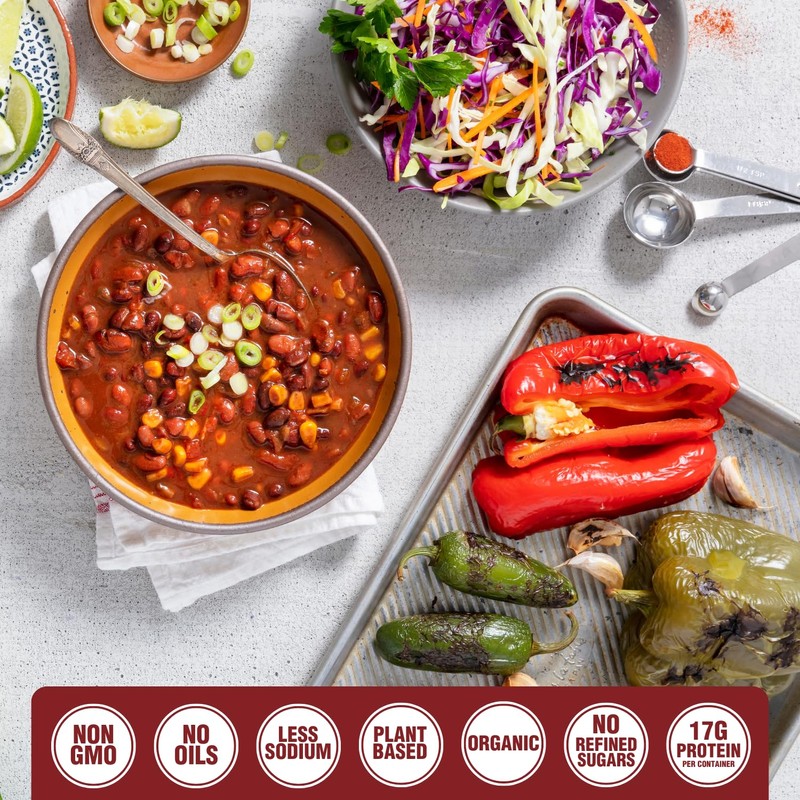 PLANTSTRONG Chili & Stew – USDA Organic, Non-GMO, Plant-Based, Vegan,