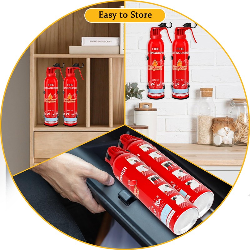 Fire Extinguisher for Home, 4 Pack Vehicle Fire Extinguishers for