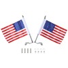 Trunk Lid Flag Pole Mount Kit with USA American Flag