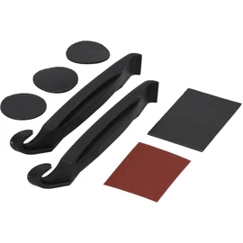Fischer Unisex - Adult Flickbox Quick Patches 7-Piece Tyre Lever, Black, Normal