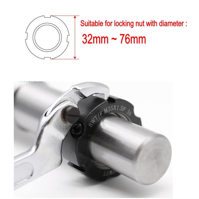 JZK 32-75mm, C Spanner with Adjustable Hook, Adjustable Hook Wrench,