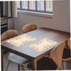 Cabilock 1 Set 2pcs Placemat Rose Gold Table Cloth Tablecloths