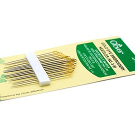Clover Clover Gold Eye Embroidery Needles Size 3-9 - 16 Pack