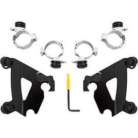 Memphis Shades Trigger-Lock Mounting Kit (Black/Cafe Fairing) Compatible with 96-10 Harley XL1200C