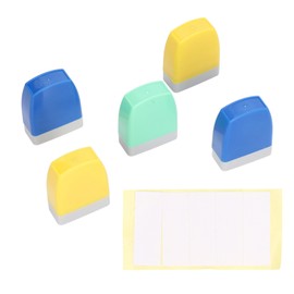 5Pcs Teacher Stamps Up to 1000 Times Eco Friendly Portable Mini Size Clear Easy Operation Classroom Stamps