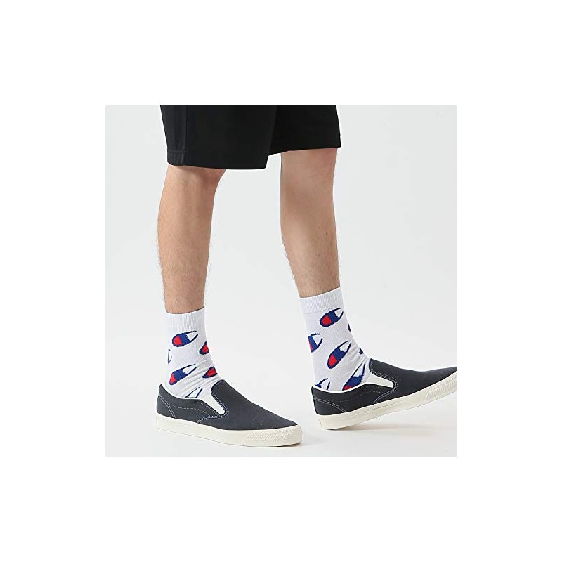 Champion CMSAM006 Men's Long Socks, Full Length Socks, Logo Pattern,
