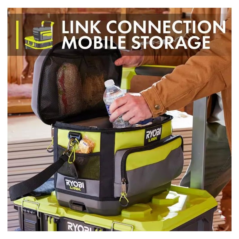 RYOBI Link Soft Cooler with Bottle Opener Beverage Soda Beer
