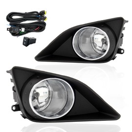 ENERBITIOUS Fog Lights Lamps Replacement for 2008 2009 2010 Toyota Corolla Altis Fog Light Compatible with H11 12V 55W Halogen Bulbs Switch and Wiring Kit