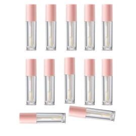 GZRYEJLEI 12 Pack pink Empty Lip Gloss Tubes Containers, 1.2ml Mini Refillable Cosmetic Containers Bottles Lip Balm Bottles for Lipstick Samples