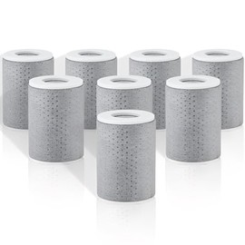 8PCS Filtros de Repuesto para ECYWE Filtro de Agua Dura para Cocina Grifos,Fibra de Carbono Filtro de Agua,Filtración de Sedimentos de Alta Densidad,E
