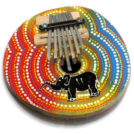 Thumb Piano Karimba Kalimba Mbira Percussion Musical Instrument Handmade Coconut Elephant