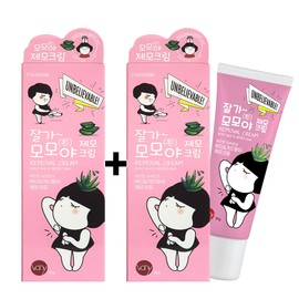 잘가 모모야 제모크림 50g x 2개 / 다리털 겨드랑이 셀프왁싱 왁싱크림 Bye Momo Depilation Cream 50g x 2 / Leg Hair Armpit Self-Waxing Waxing Cream [Goodbye Momo, depilatory cream 50g x 2pcs]