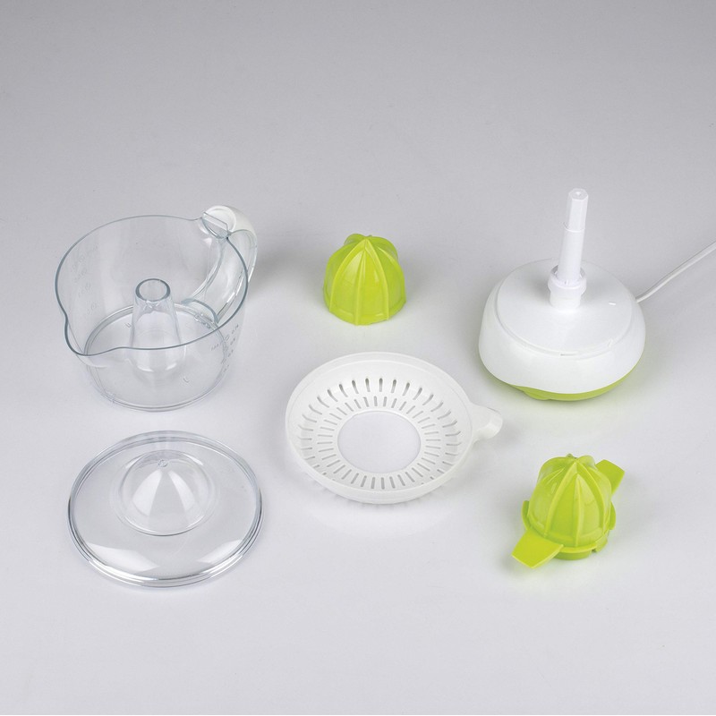 Girmi SR0203 Elektrische Zitruspresse, Kunststoff, Weiß/Grün