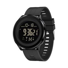 BASUMIU Black Waterproof Work Luxury Dress Tactical Dive Military Digital Man Watches for Men Sports Nice Classic Mens Watches Diver Day Date Running Cool Large Face