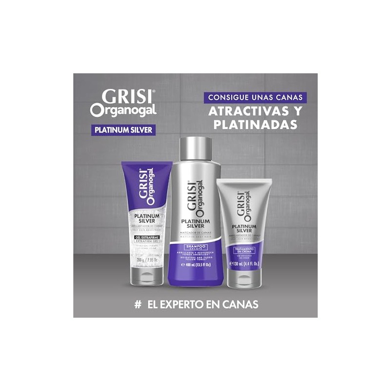 Organogal Grisi, Gel Extra Firme, Silver, 200 ml