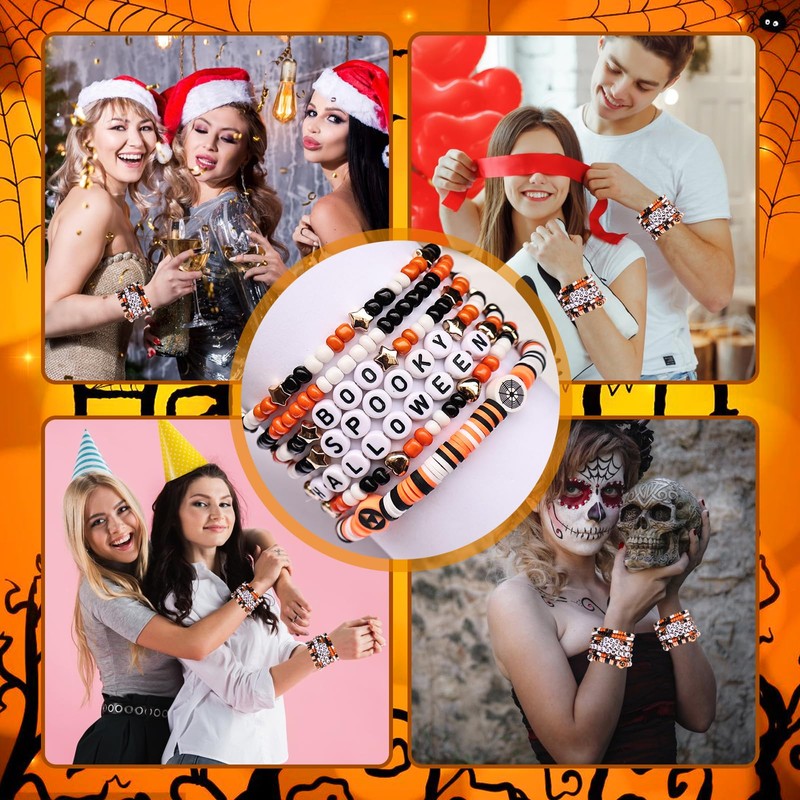 Kopuscristing Halloween Jewelry Gifts for Men Women Teens Boo Spooky