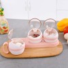 1Set Vertically Rotatable Storage Seasoning Boxes Spice Jars Condiment Sugar