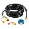 WADEO 12FT RV Propane Quick Connect Hose, RV Quick Connect