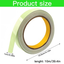 OFKPO 2 Rolls Reflective Tape, 10m X1cm Reflector Tape Strips, Night Safety Stickers Warning Tape(Green)