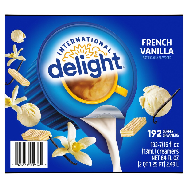 International Delight, French Vanilla, Single-Serve Coffee Creamers, 192 Count (Pack