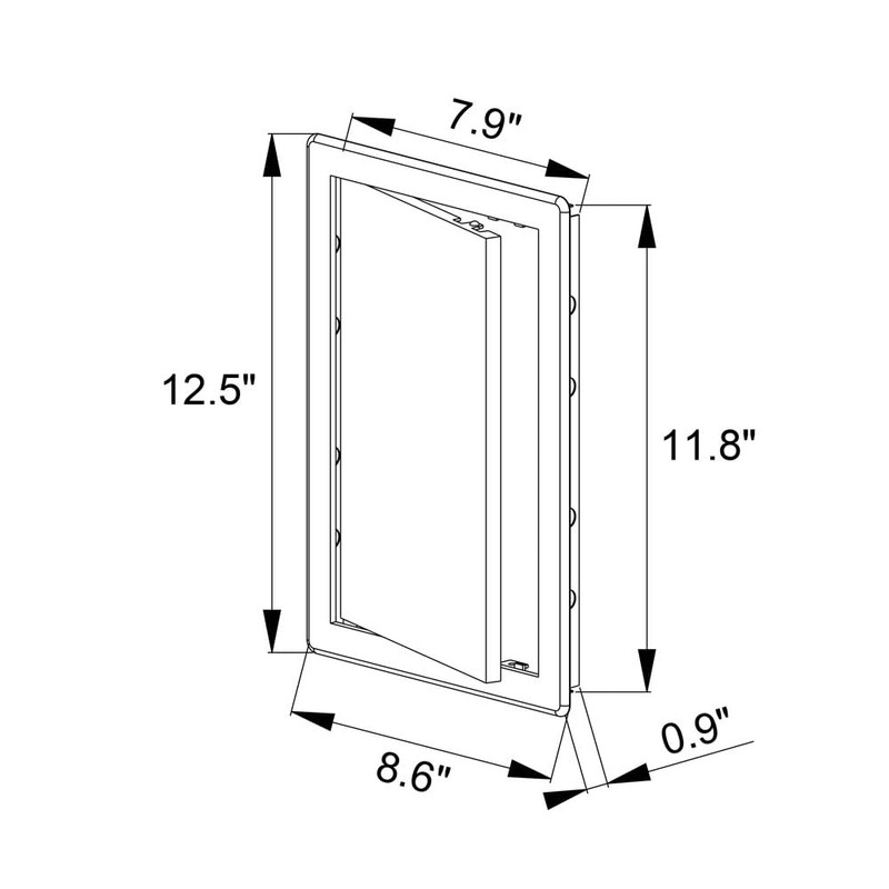 Awenta 200 x 300 mm Plastic Access Panel Door -