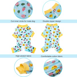 Pupsooft Dog Recovery Suit for Small Medium Large Dogs, Pet Onesie After Surgery Comfort Dog Bodysuit Anti Licking (X-Large, Blue)