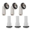 KOMBIUDA 6pcs Drain Hose Connector Kit Elbow Adapter for Air