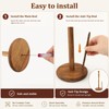 Acacia Wood Paper Towel Holder Countertop