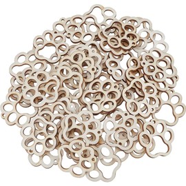 GORGECRAFT 50Pcs Unfinished Wood Earring Blanks Puppy Dog Tiger Paw Claws Prints Cutouts Tag Dangle Jewelry Blanks Charms Earring Pendants for Jewelry Making DIY Arts Crafts Pet House Decor