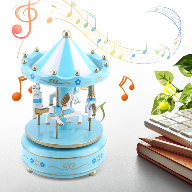 Merry GO Round Music Box Carousel Gift Christmas Wedding Birthday