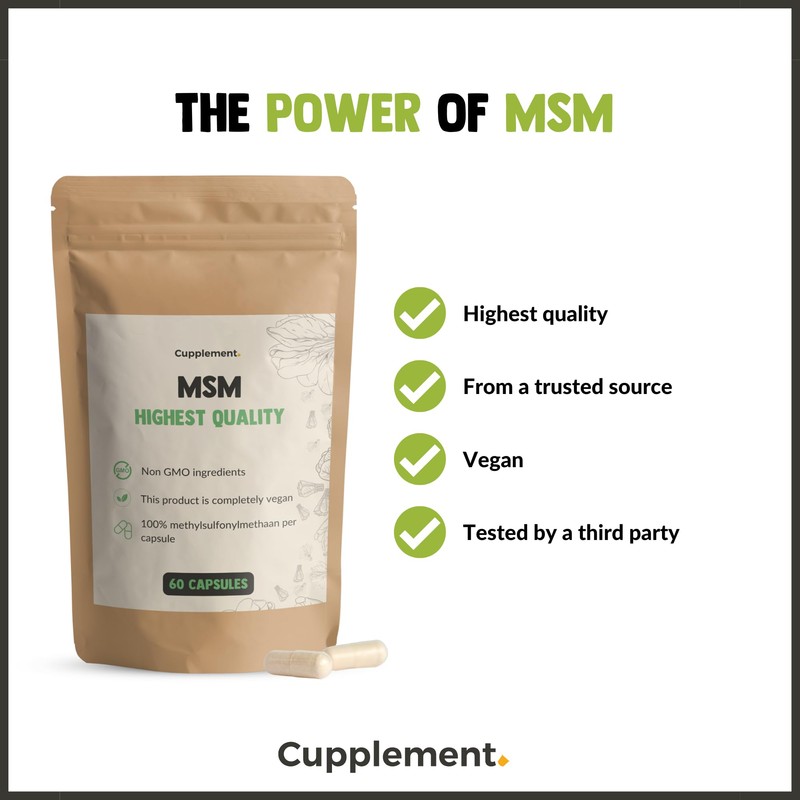 Cupplement - MSM 60 Tablets - MSM Preparations - No