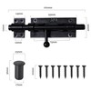 Barrel Bolt Latch Slide Bolt Latch Hardware 6.3 Inch Black