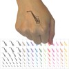 Alto Saxophone Woodwind Musical Instrument Temporary Tattoo Water Resistant Fake
