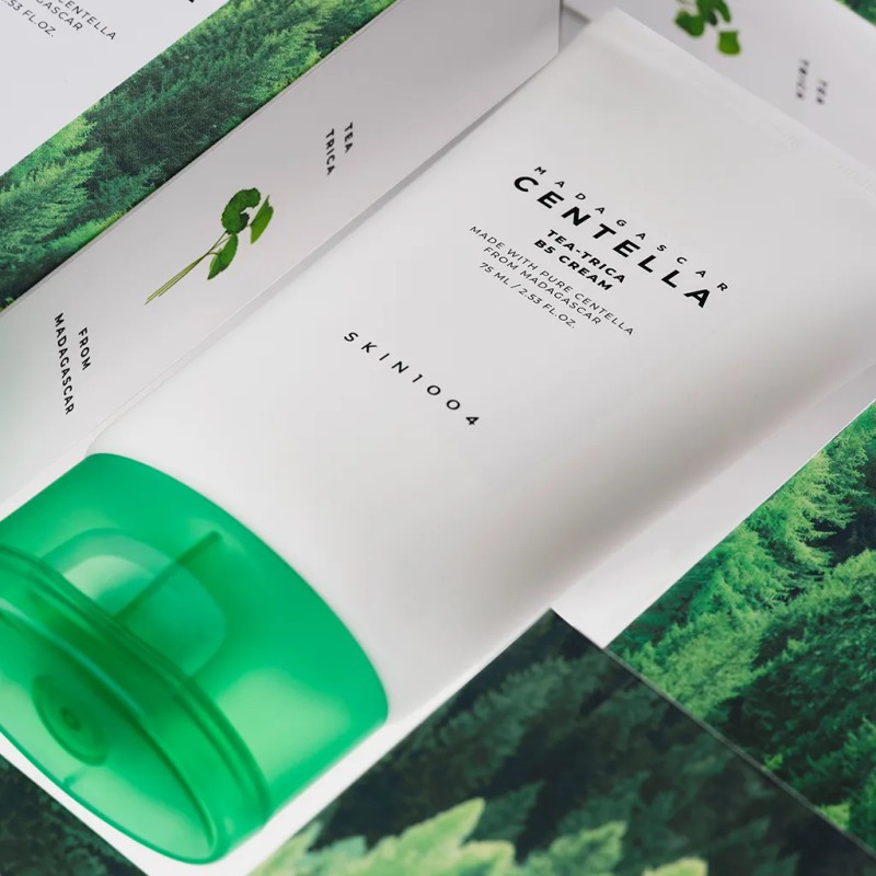 Skin1004 Madagascar Centella Tea-trica B5 crema 75 ml, calma y