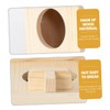 Sosoport Elegant Wooden Bird House Garden Nest Bird Feeder Hummingbird