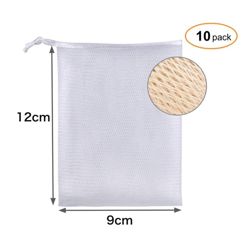 Chocople Whisk Net, Soap Holder, Net, Drawstring Bag, Mesh, Set