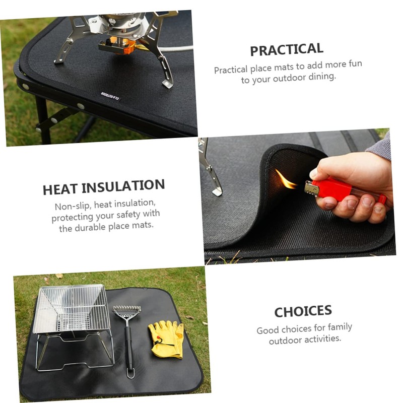 CAXUSD Fireproof Mats Outdoor Rug for Heat Mat Insulation Pad