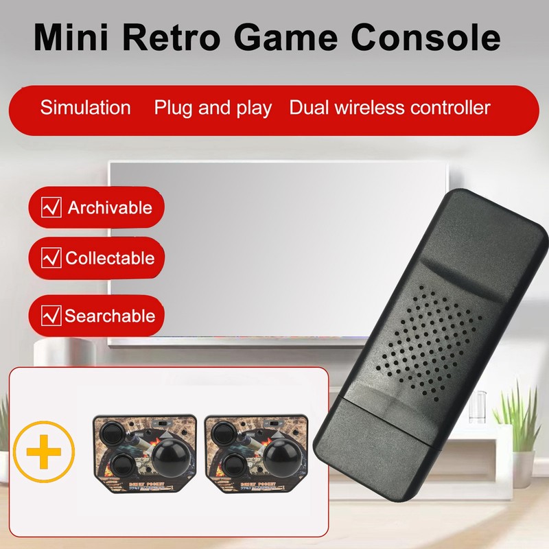 Handheld Game Console Various Classic Games Double Player Joystick Gaming